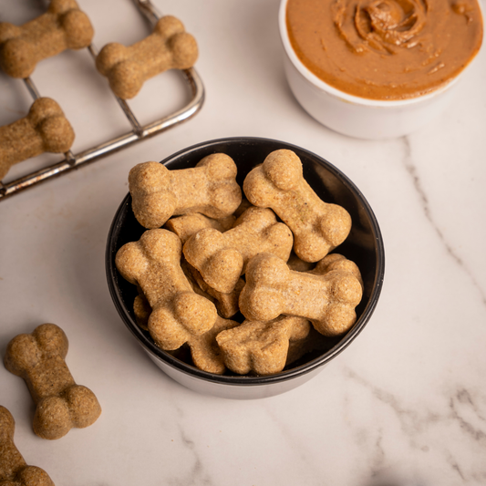 Peanut Butter, Carob & Vanilla Treats
